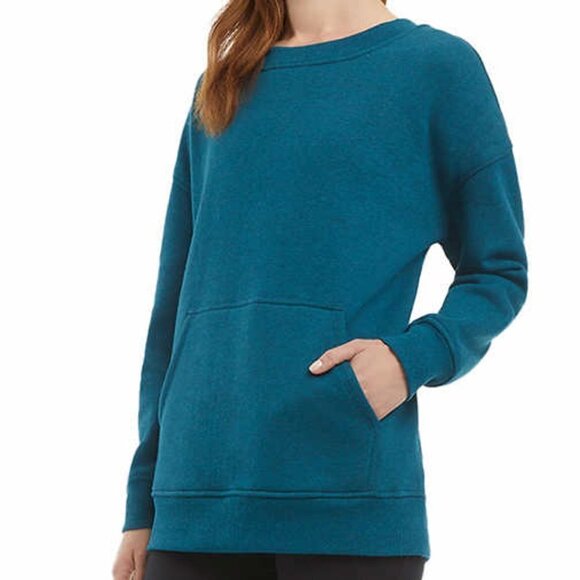 NWT - Danskin Ladies' Oversized Crewneck with Pocket - Size XXL - Picture 2 of 8